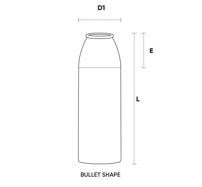 Bullet Shape Aerosol Can